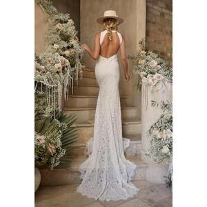 Lulus Love Everlasting White Floral Lace Mermaid Maxi Dress - Size M